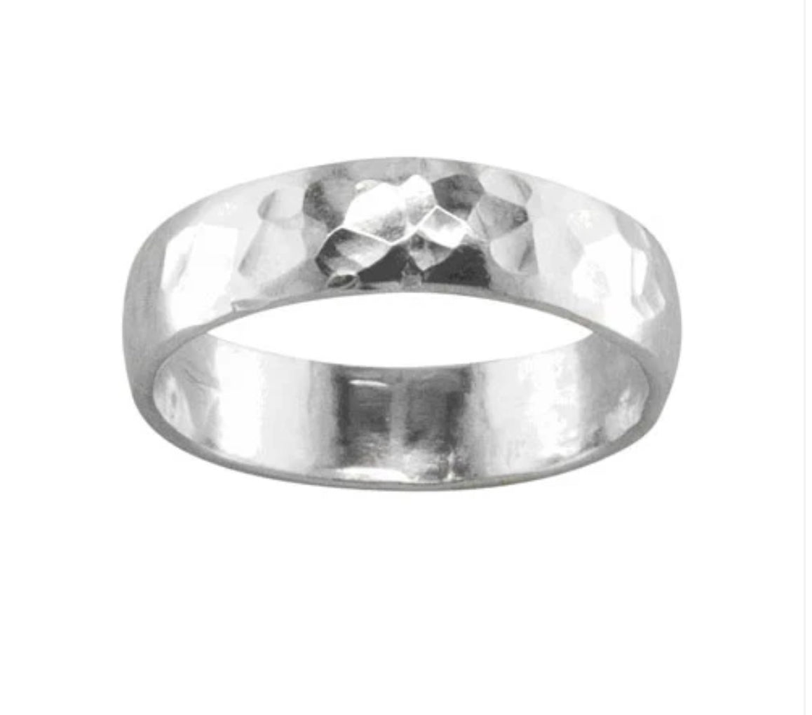 Big Bold Hammered Toe Ring