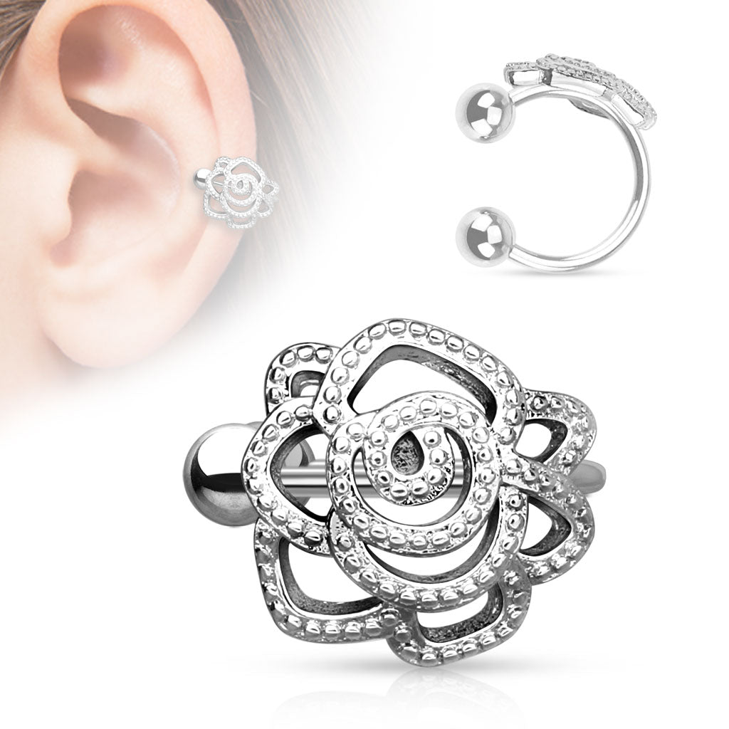Rose Ear Cuff